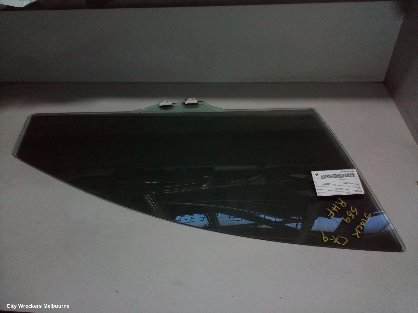 MAZDA CX9 RIGHT FRONT DOOR WINDOW, TB, 12/2007 - 12/2015 - Image 1