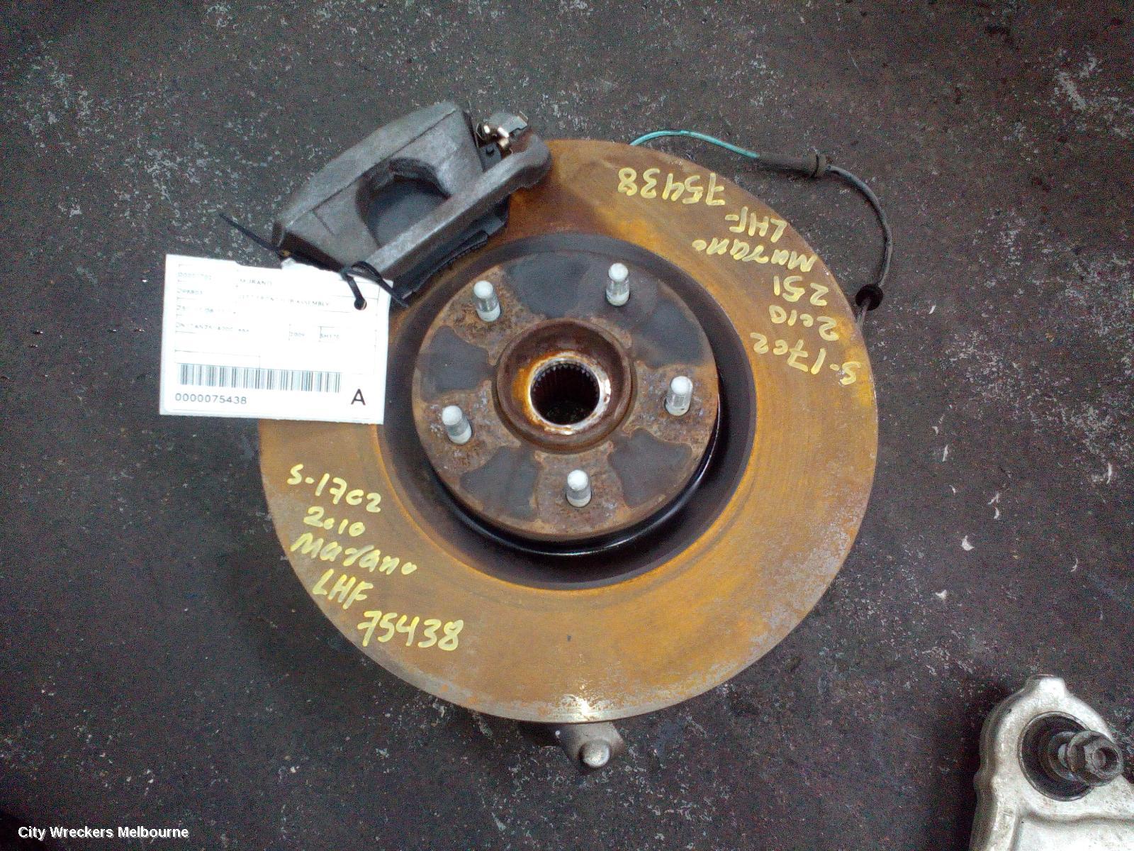 NISSAN MURANO LEFT FRONT HUB ASSEMBLY, Z51, 12/2008 - 12/2014 - Image 3