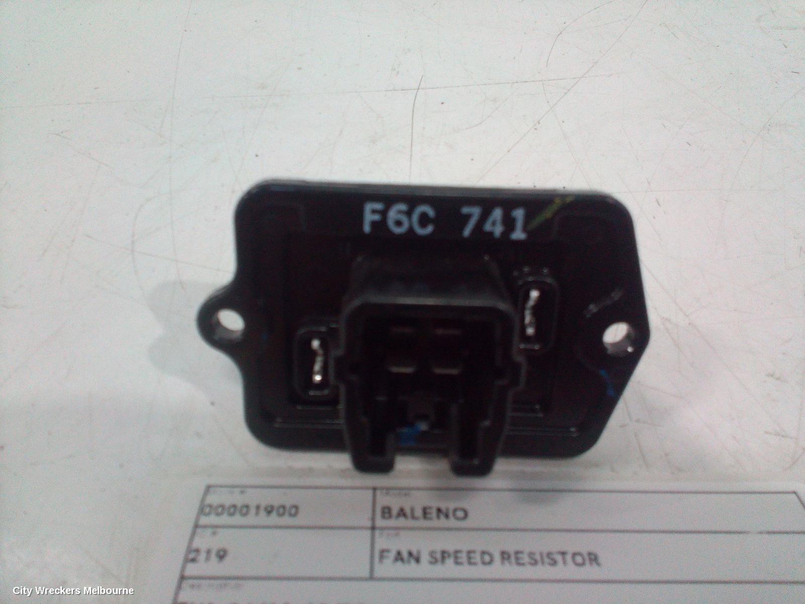 SUZUKI BALENO FAN SPEED RESISTOR, EW, 04/2016 - 12/2022 - Image 2