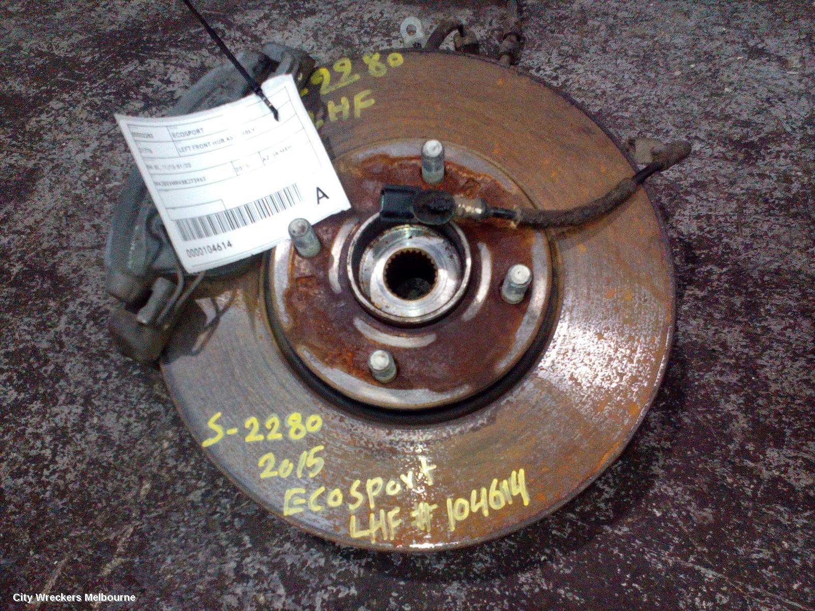 FORD ECOSPORT LEFT FRONT HUB ASSEMBLY, BK-BL, 11/2013 - 01/2020 - Image 1