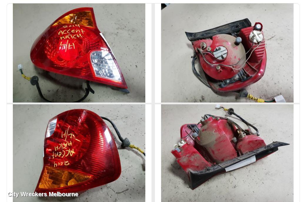 HYUNDAI ACCENT LEFT TAILLIGHT, LC, 3DR/5DR HATCH, 06/2000 - 02/2003 - Image 1