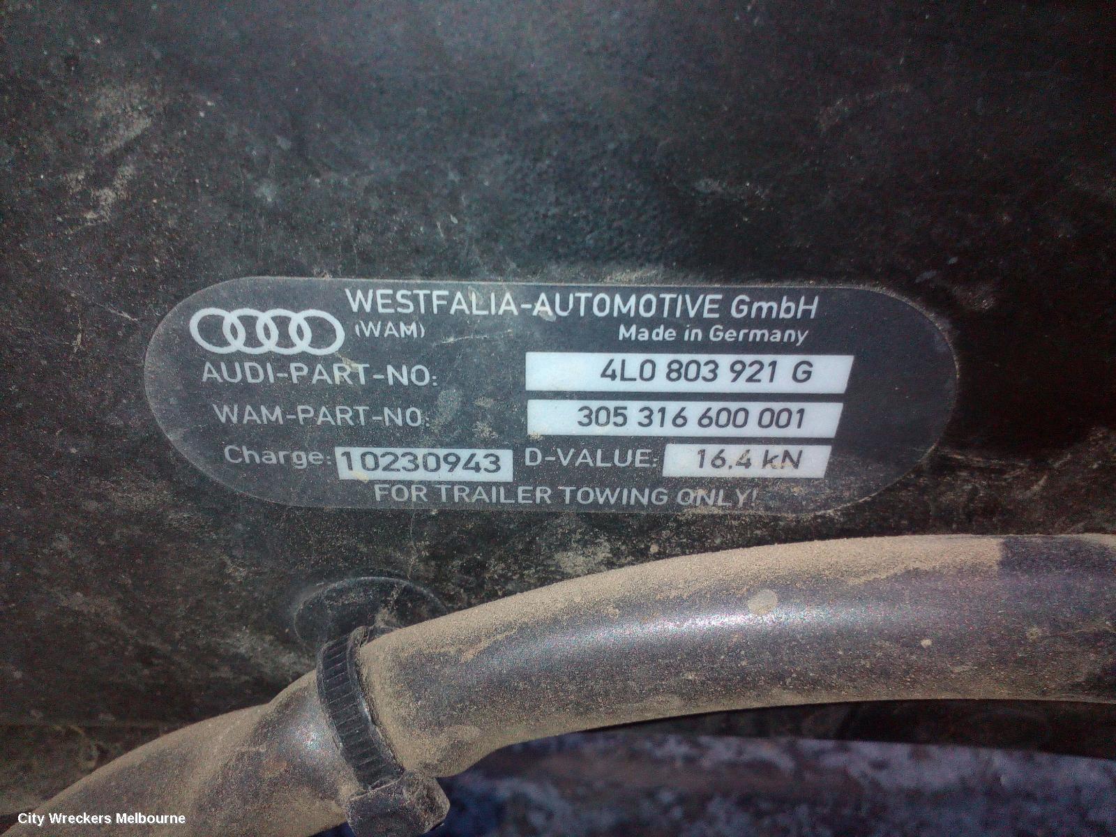 AUDI Q7 TOWBAR, 4L, 09/2006 - 08/2015 - Image 3
