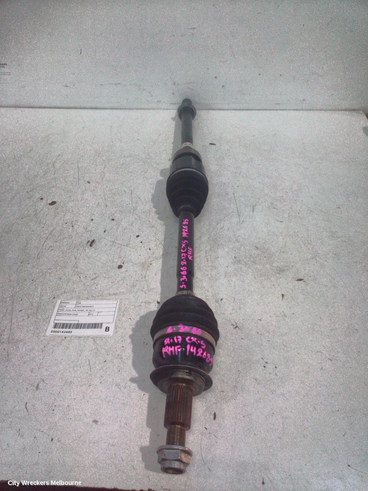 MAZDA CX5 RIGHT DRIVESHAFT, FRONT, AUTO, FWD, PETROL, KF, 02/2017 ONWARDS - Image 2