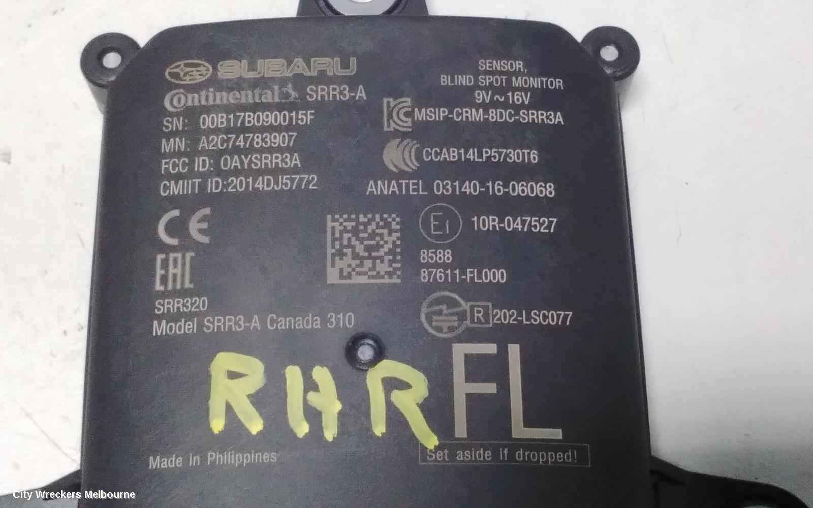 SUBARU IMPREZA ECU, BLIND SPOT MONITOR SENSOR (RH REAR), G5, 11/2016 ONWARDS - Image 3