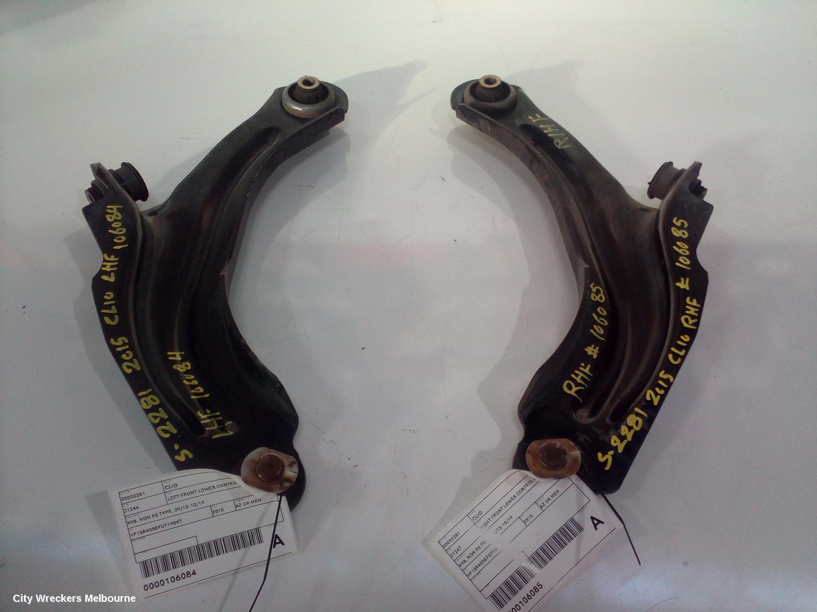 RENAULT CLIO RIGHT FRONT LOWER CONTROL ARM, X98, NON RS TYPE, 09/2013 - 10/2019 - Image 3