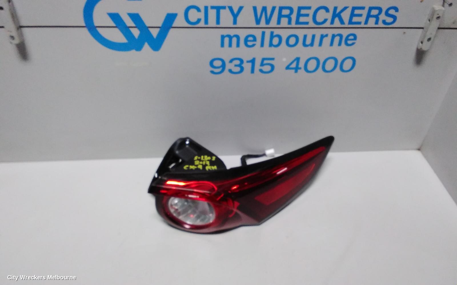 MAZDA CX9 RIGHT TAILLIGHT, TC, IN BODY, 07/2016 ONWARDS - Image 1
