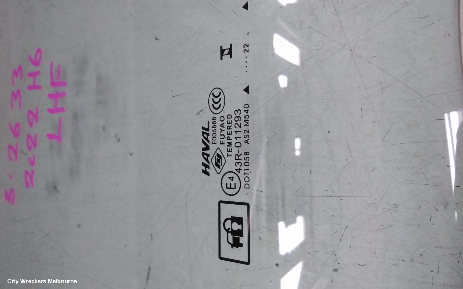 HAVAL H6 LEFT FRONT DOOR WINDOW, B01/B03, 02/2021 ONWARDS - Image 3