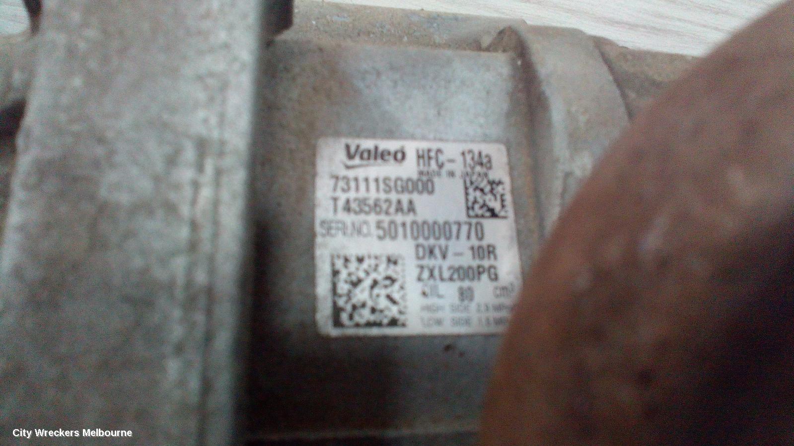 SUBARU FORESTER A/C COMPRESSOR, SJ, 2.0, EE20, DIESEL, VALEO, TWIN EGR (EE20ZV), 11/2014 - 08/2018 - Image 2