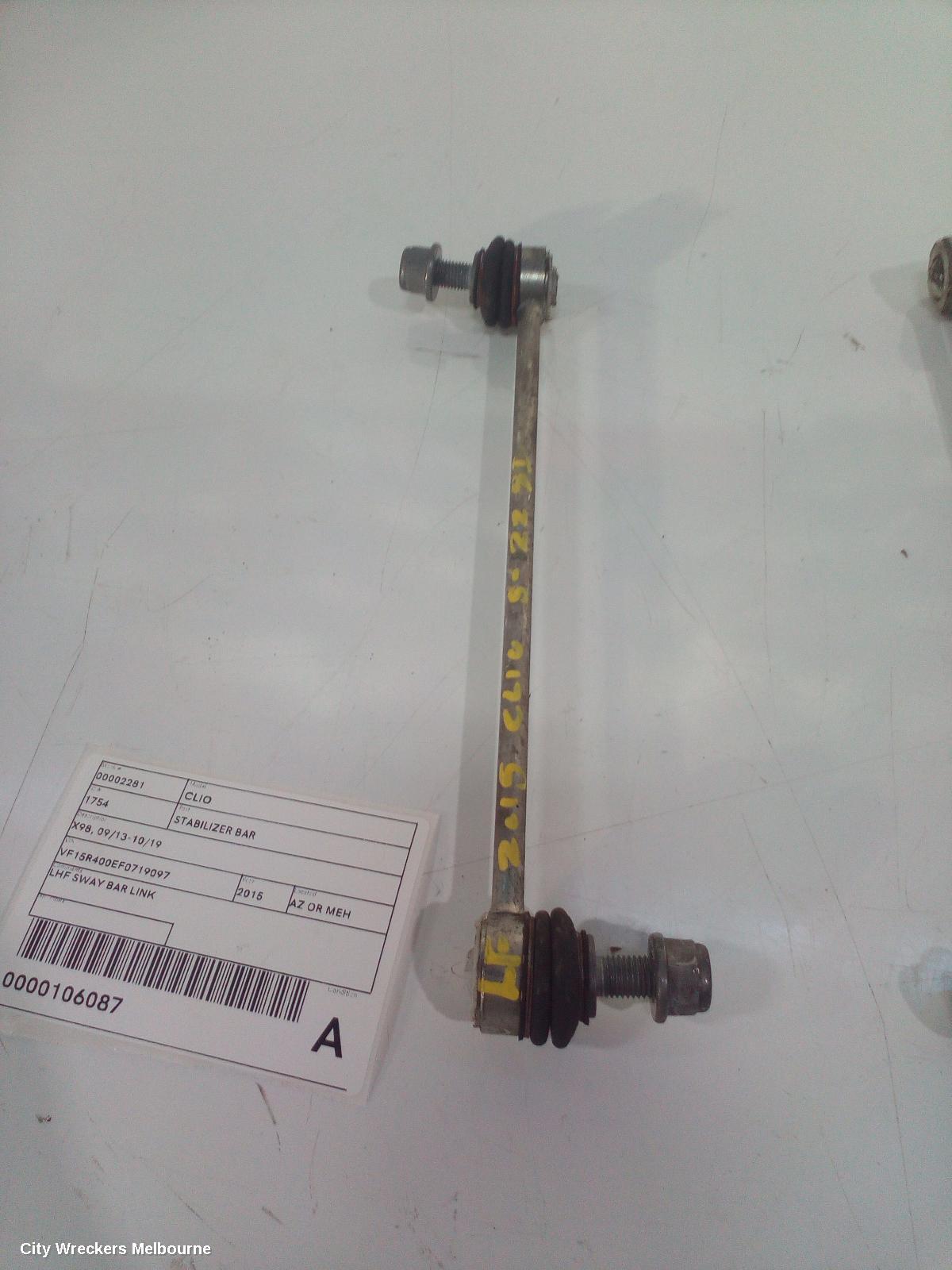 RENAULT CLIO STABILISER BAR, X98, 09/2013 - 10/2019 - Image 1
