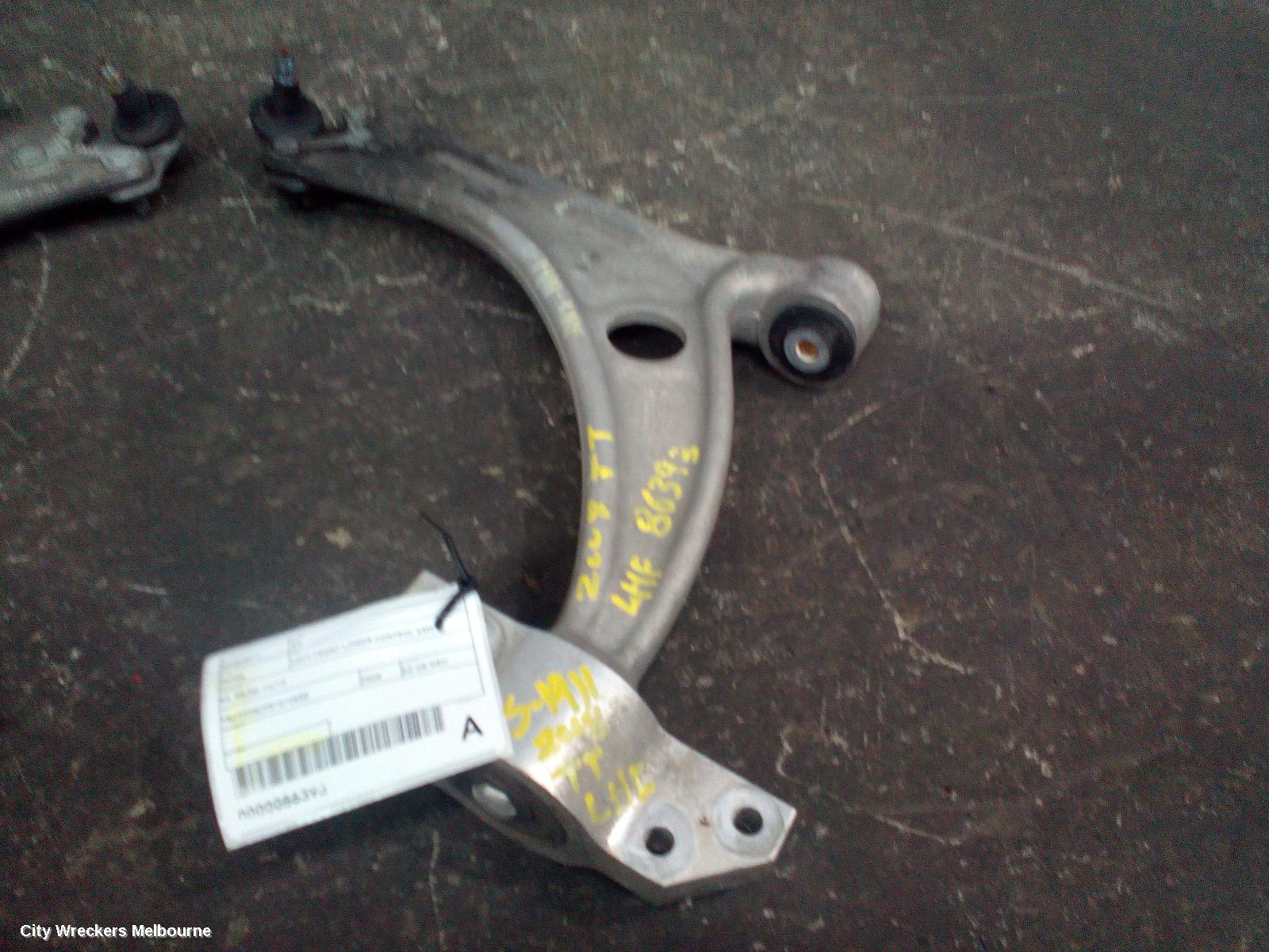 AUDI TT LEFT FRONT LOWER CONTROL ARM, 8J, 09/2006 - 12/2014 - Image 1