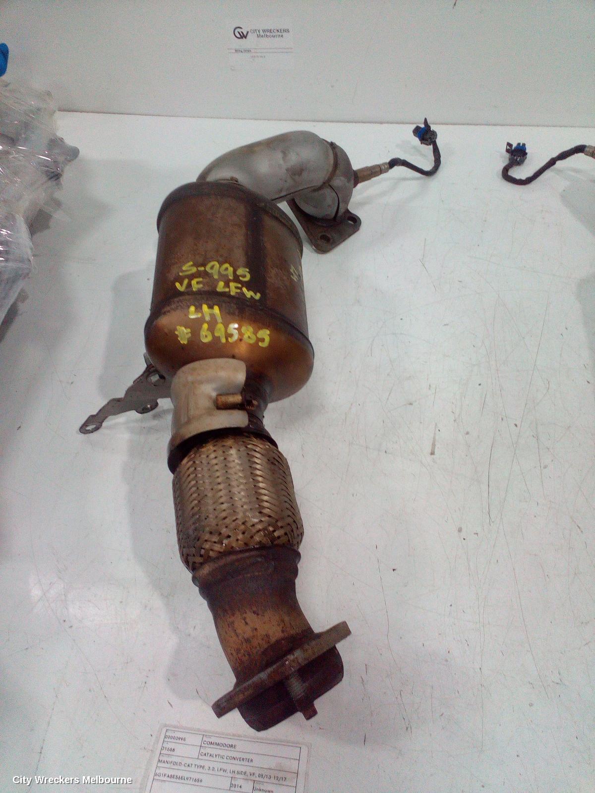 HOLDEN COMMODORE CATALYTIC CONVERTER, MANIFOLD-CAT TYPE, 3.0, LFW, LH SIDE, VF, 05/2013 - 12/2017 - Image 3