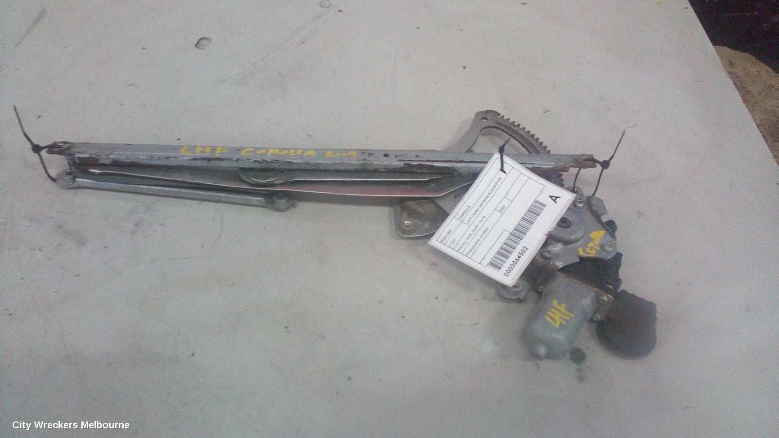 TOYOTA COROLLA LEFT FRONT WINDOW REG/MOTOR, ZRE152/20153R, 03/2007 - 10/2013 - Image 1