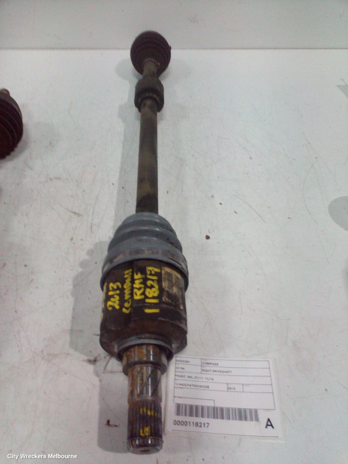 JEEP COMPASS RIGHT DRIVESHAFT, FRONT, MK, 07/2011 - 12/2016 - Image 1