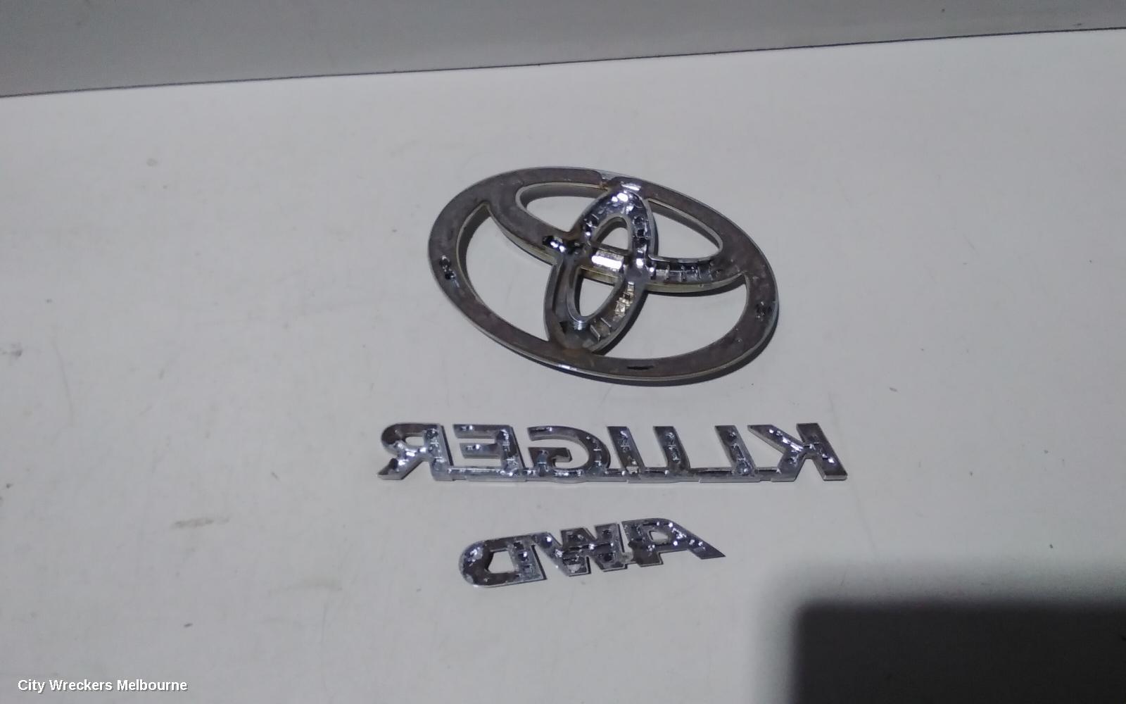 TOYOTA KLUGER, XU50 SERIES, 03/2014 - 02/2021, BADGES (KLUGER / AWD / TOYOTA): 82921 - Image 3