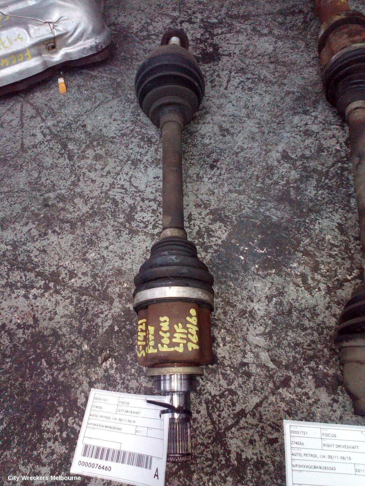 FORD FOCUS LEFT DRIVESHAFT, AUTO, PETROL, LW, 05/2011 - 08/2015 - Image 1