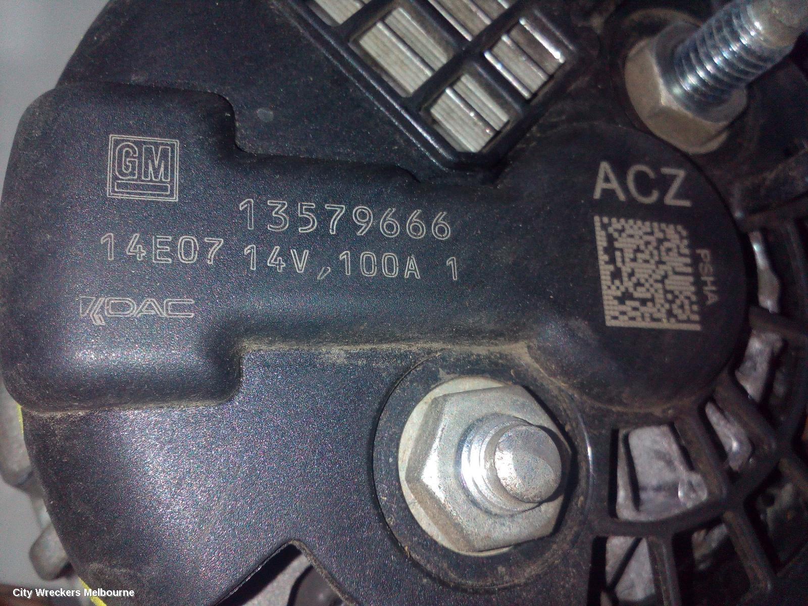 HOLDEN CRUZE ALTERNATOR, PETROL, 1.6, A16, TURBO, JH, 03/2013 - 01/2017 - Image 1