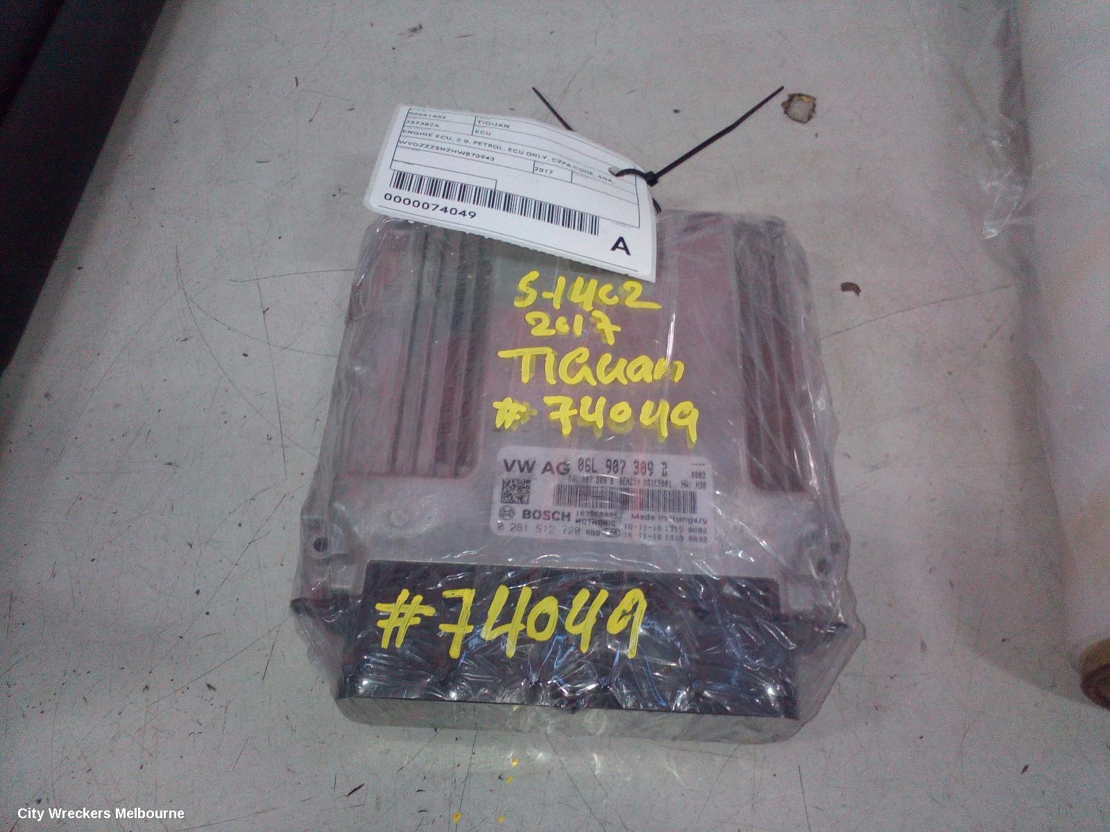 VOLKSWAGEN TIGUAN ECU, ENGINE ECU, 2.0, PETROL, ECU ONLY, CZPA CODE, 5NA, 06/2016 ONWARDS - Image 3