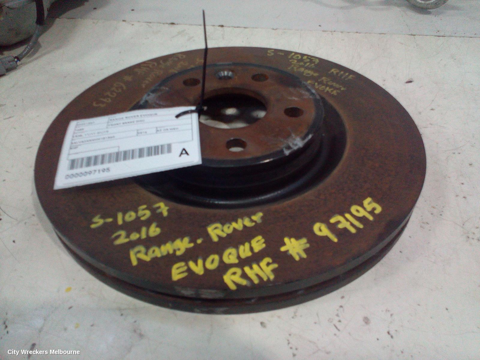 LAND ROVER RANGEROVER EVOQUE FRONT BRAKE DISC/DRM, L538, 11/2011 - 01/2019 - Image 1