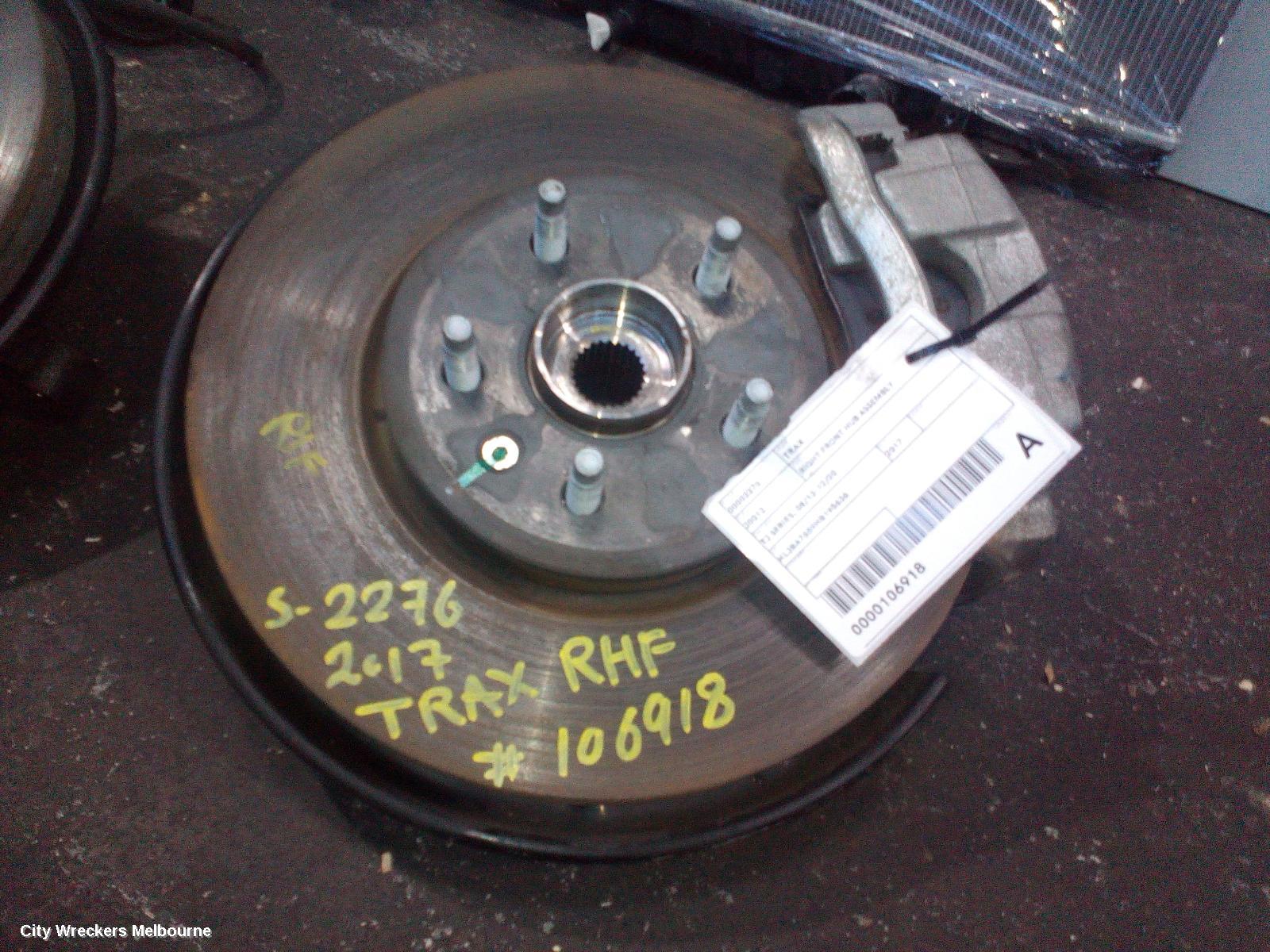 HOLDEN TRAX RIGHT FRONT HUB ASSEMBLY, TJ SERIES, 08/2013 - 12/2020 - Image 2