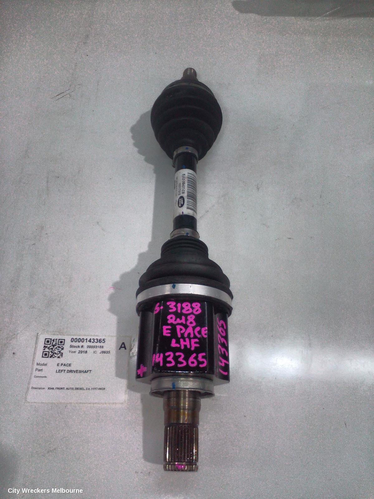 JAGUAR E PACE LEFT DRIVESHAFT, X540, FRONT, AUTO, DIESEL, 2.0, 11/2017 - 09/2020 - Image 1