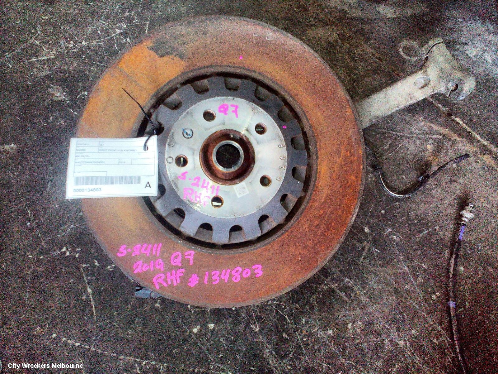 AUDI Q7 RIGHT FRONT HUB ASSEMBLY, 4M, 07/2015 ONWARDS - Image 1