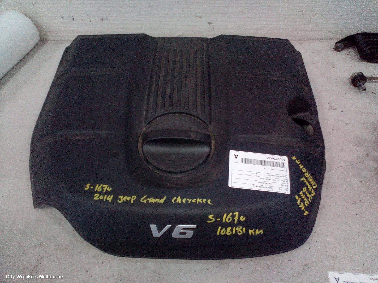 JEEP GRANDCHEROKEE ENGINE COVER, PETROL, 3.6, WK, 04/2013 - 10/2016 - Image 1