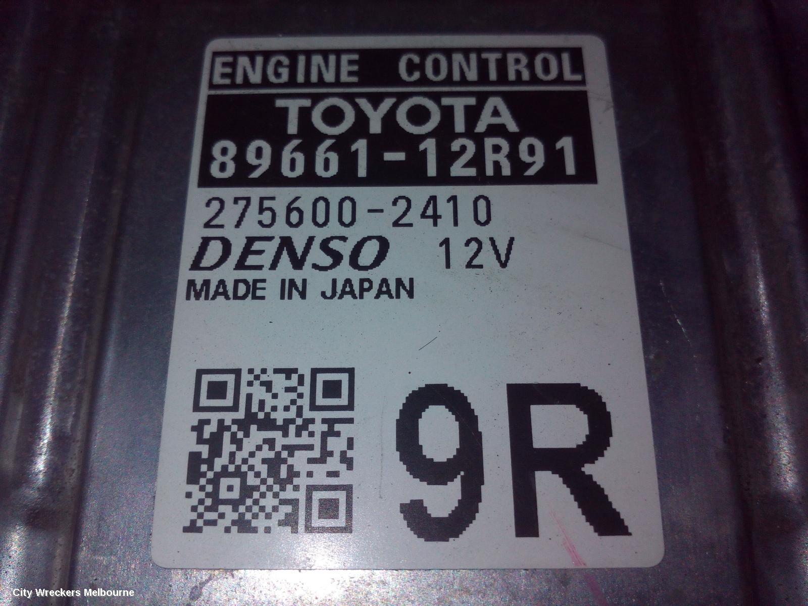 TOYOTA COROLLA ECU, ENGINE ECU, AUTO T/M, ECU ONLY, ZRE182R, 10/2012 - 06/2018 - Image 1
