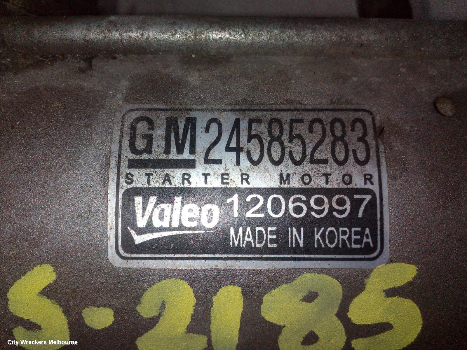 HOLDEN COLORADO STARTER, DIESEL, RG/RG7, 07/2016 - 12/2020 - Image 2