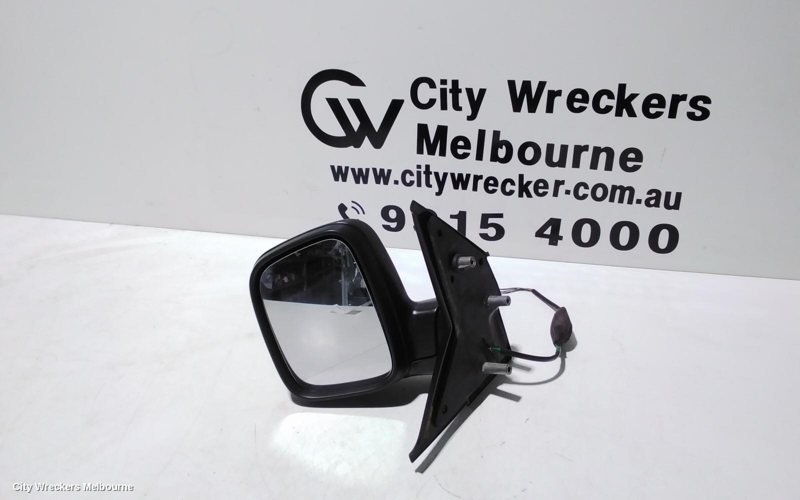 VOLKSWAGEN TRANSPORTER LEFT DOOR MIRROR, T5, VAN, BLACK, 12/2009 - 06/2015 - Image 1
