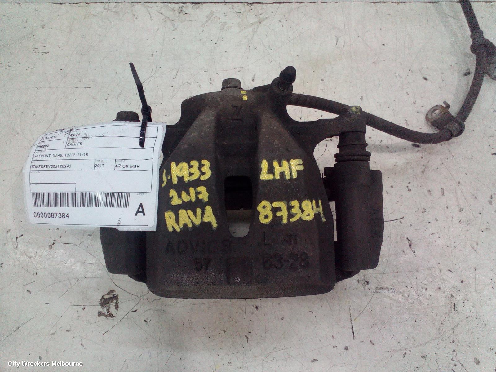 TOYOTA RAV4 CALIPER, LH FRONT, XA40, 12/2012 - 11/2018 - Image 2