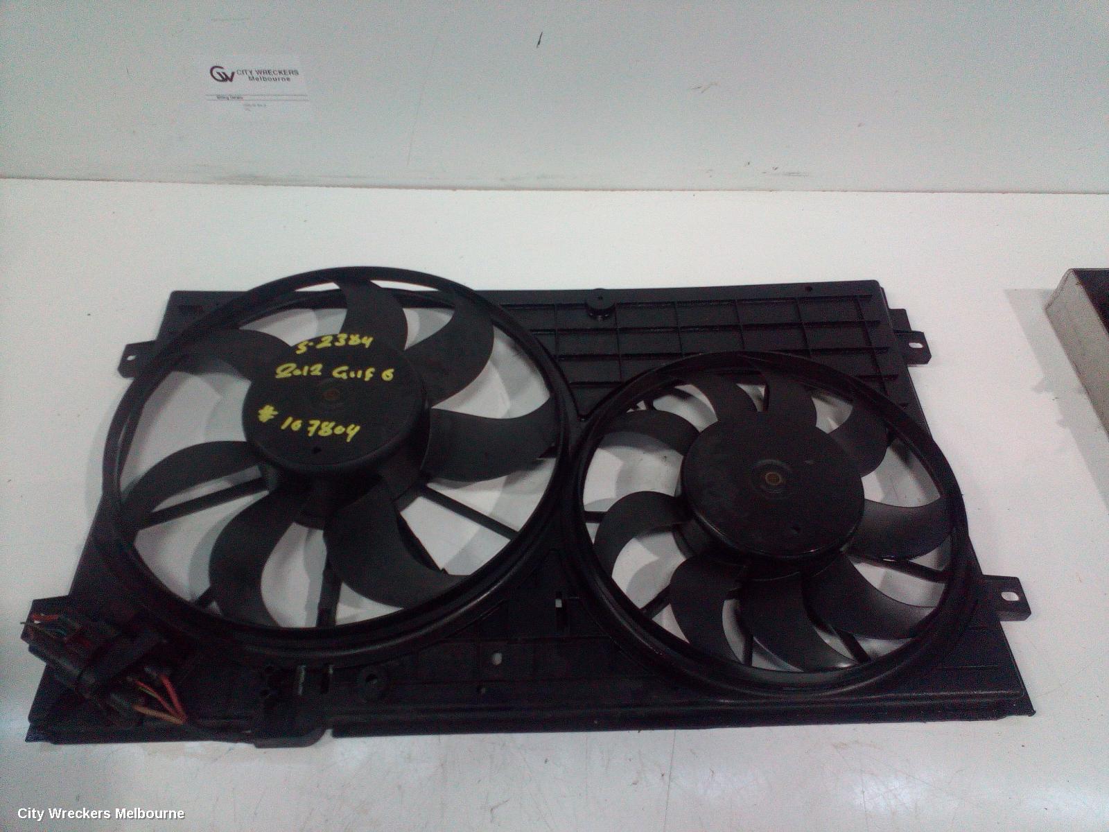 VOLKSWAGEN GOLF FAN, DUAL FAN ASSY, 1.4, PETROL, CAVD CODE, GEN 6, 10/2008 - 01/2016 - Image 3