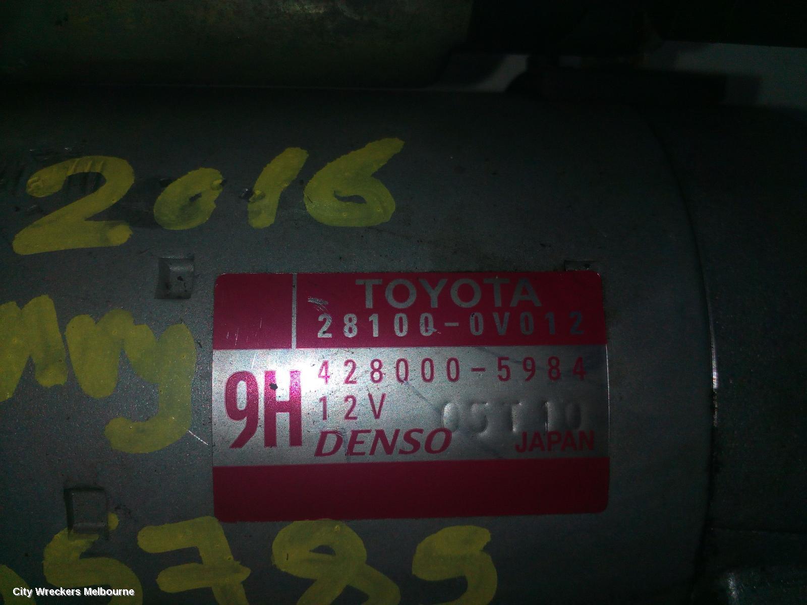TOYOTA CAMRY STARTER, PETROL, 2.5, 2AR-FE, ASV50, 12/2011 - 10/2017 - Image 2