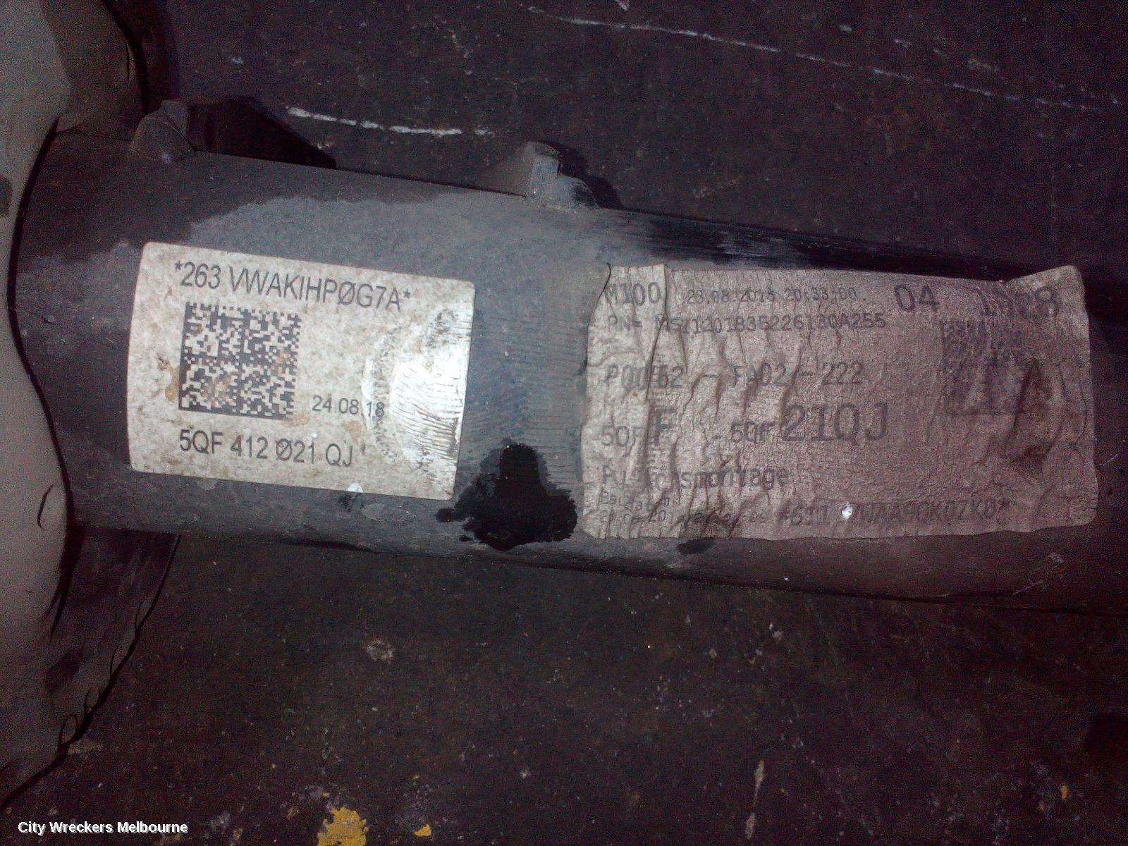 VOLKSWAGEN TIGUAN RIGHT DRIVESHAFT, FRONT, AWD, 132TSI/110TDI/140TDI, 5NA, 06/2016 ONWARDS - Image 2