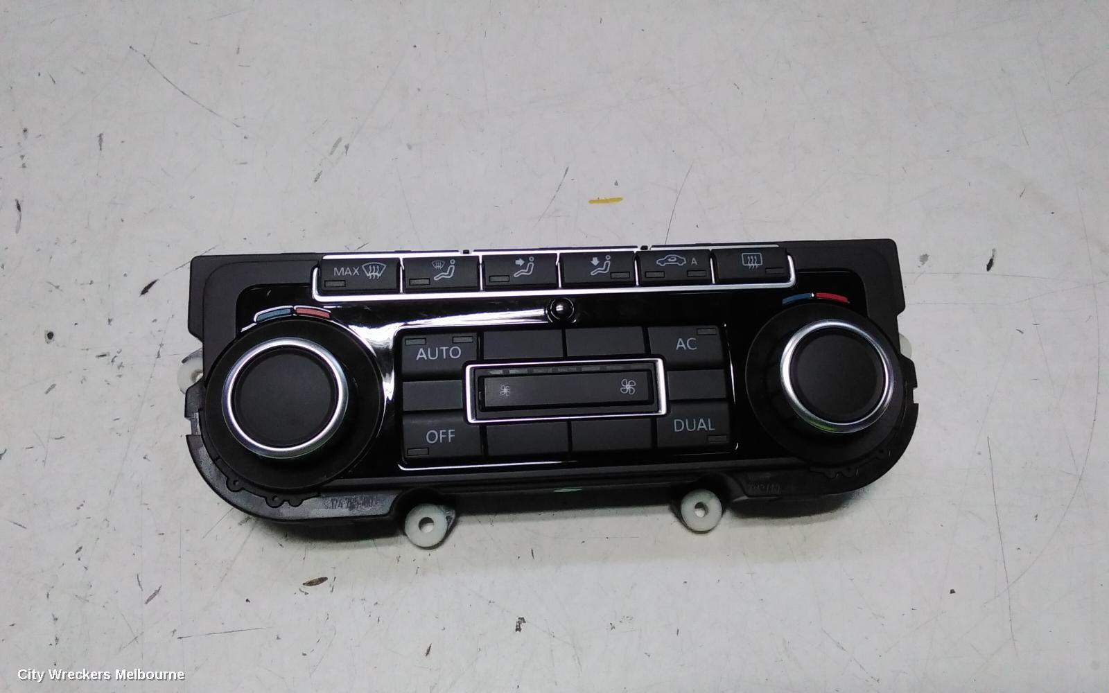VOLKSWAGEN GOLF HEATER/AC CONTROLS, GEN 6, CLIMATE CONTROL, NON SEAT WARMER, 10/2008 - 03/2013 - Image 1