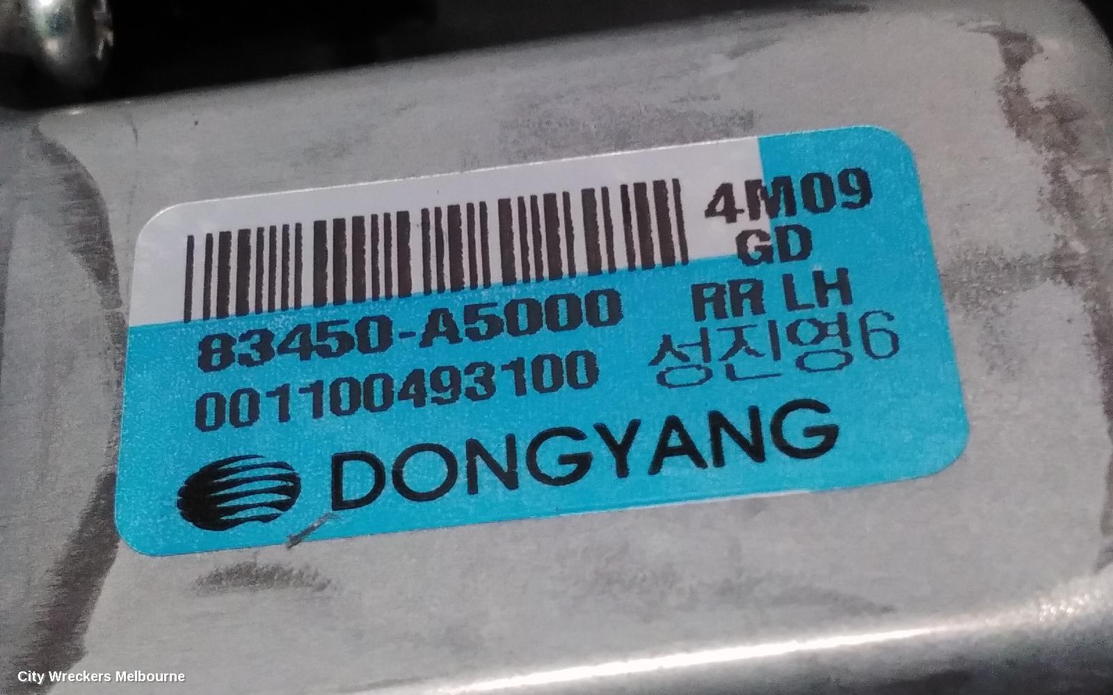 HYUNDAI I30 LEFT REAR WND REG/MOTOR, GD, HATCH, DOOR REG ASSY (REG AND MOTOR), (MOTOR-2 PIN), 03/2012 - 04/2017 - Image 2