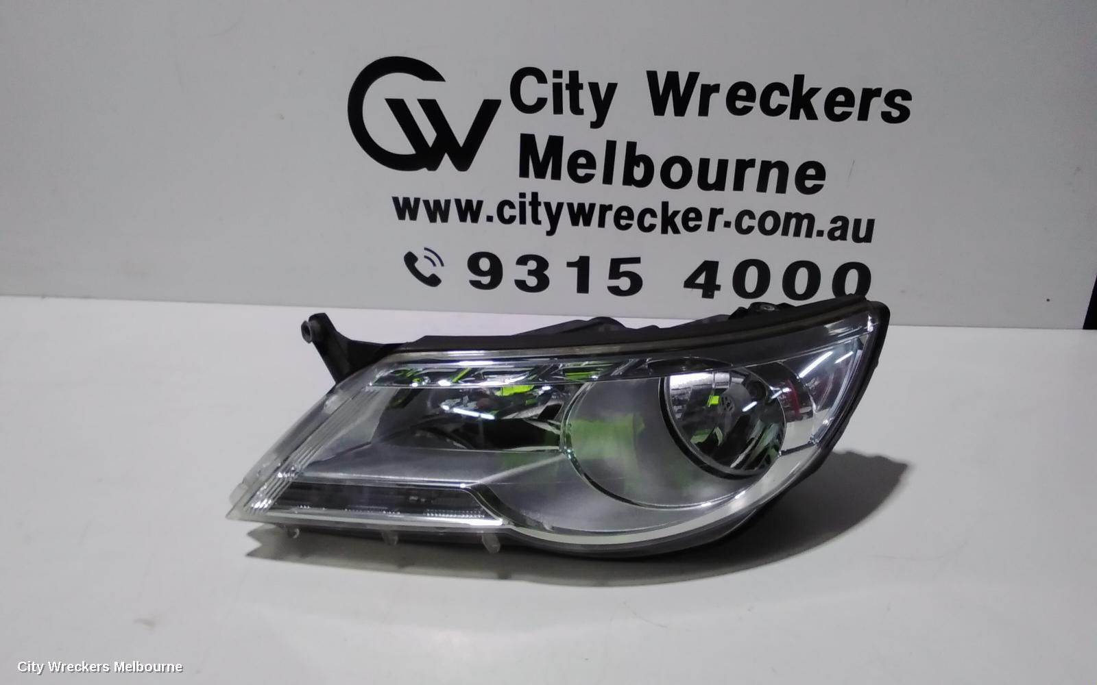 VOLKSWAGEN TIGUAN LEFT HEADLAMP, 5N, HALOGEN TYPE, 05/2008 - 06/2011 - Image 1