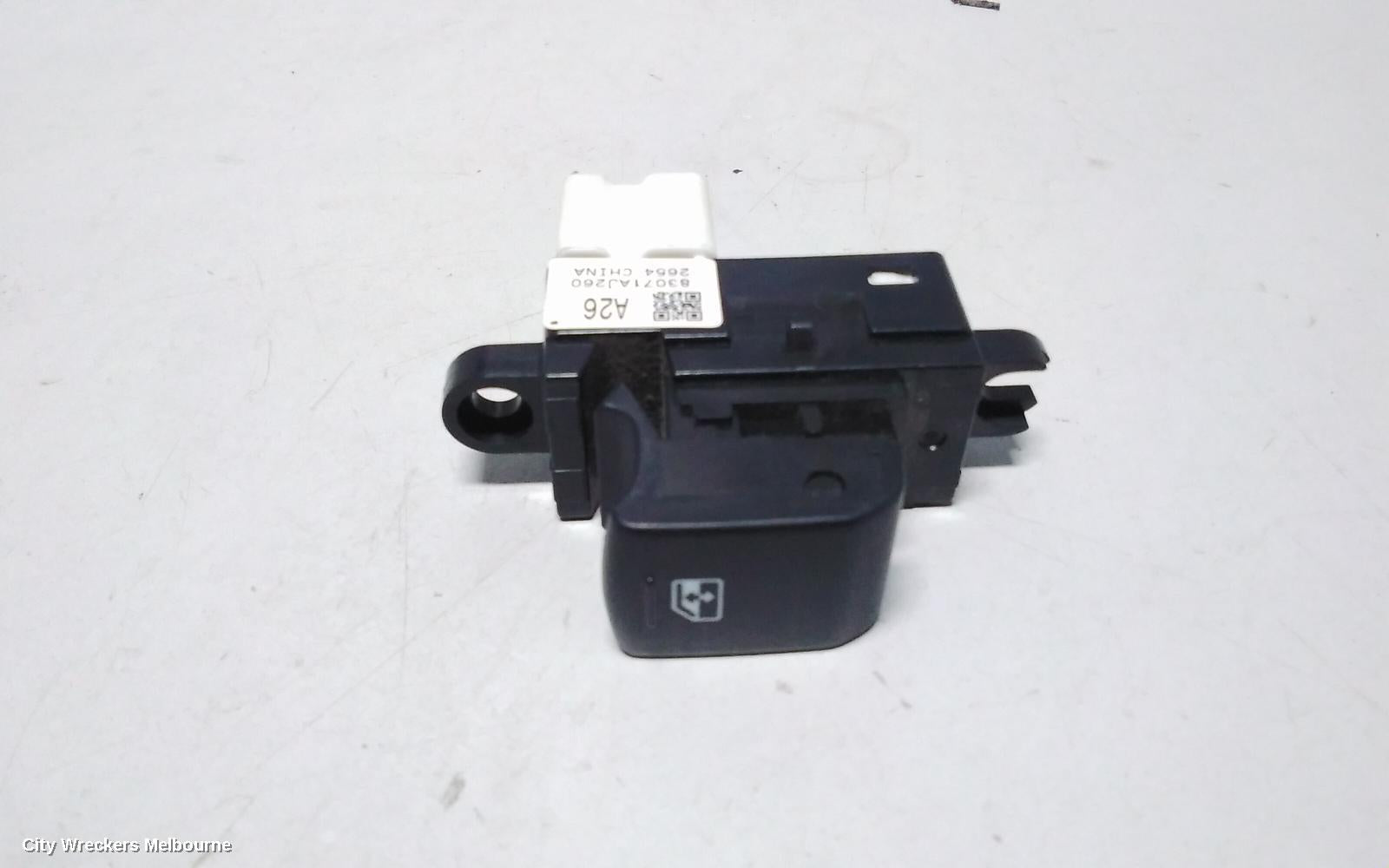 SUBARU WRX PWR DR WIND SWITCH, LH FRONT/LH REAR/RH REAR, BLACK BUTTONS, V1, 03/2014 - 05/2017 - Image 1