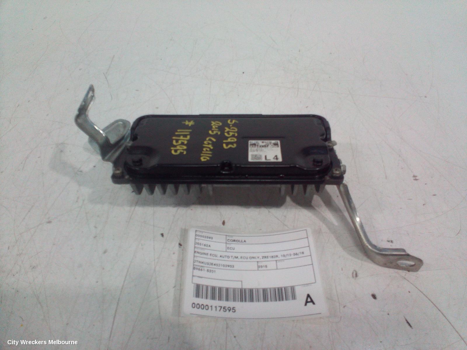 TOYOTA COROLLA ECU, ENGINE ECU, AUTO T/M, ECU ONLY, ZRE182R, 10/2012 - 06/2018 - Image 1