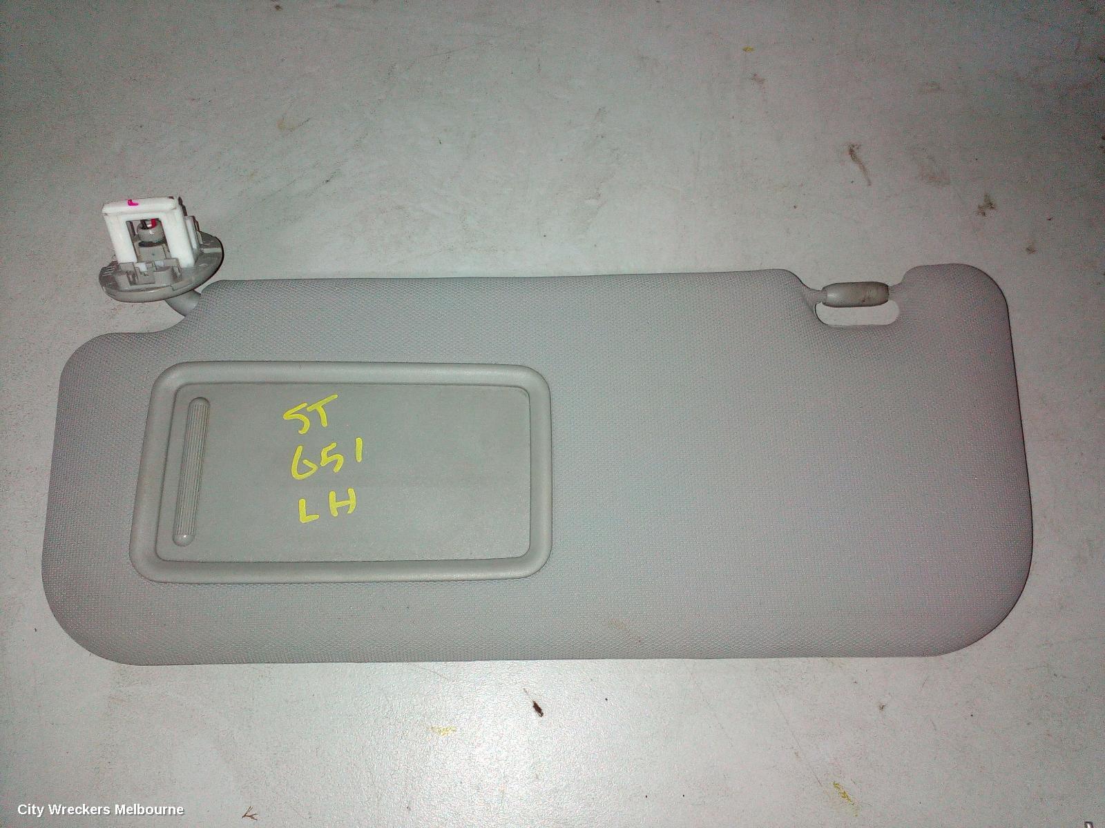 TOYOTA COROLLA SUNVISOR, ZRE152/20153R, LH SIDE, 03/2007 - 10/2013 - Image 1