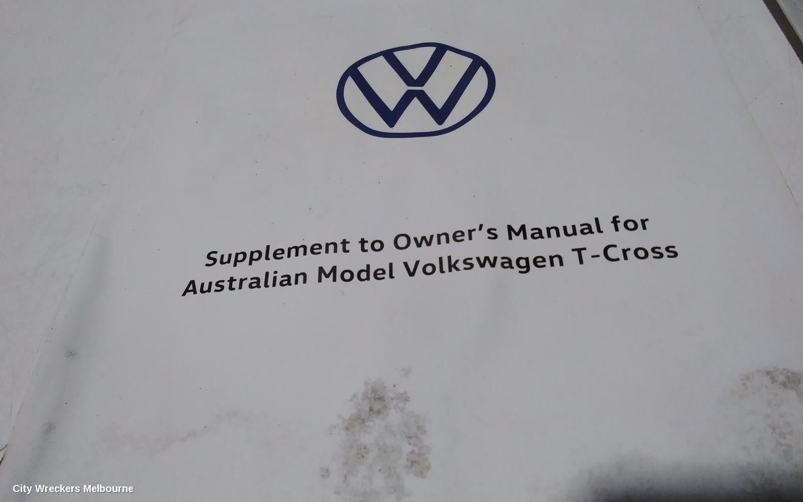 VOLKSWAGEN T-CROSS OWNERS HANDBOOK, C1, 01/2020 ONWARDS - Image 2