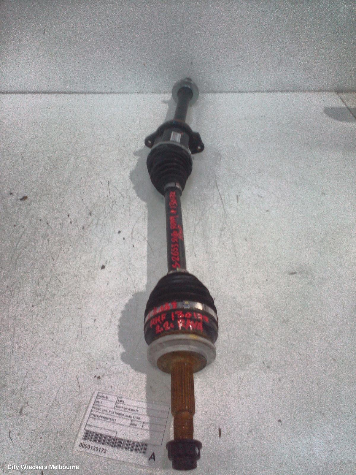 TOYOTA RAV4 RIGHT DRIVESHAFT, FRONT, 2WD, NON HYBRID, XA50, 11/2018 ONWARDS - Image 1