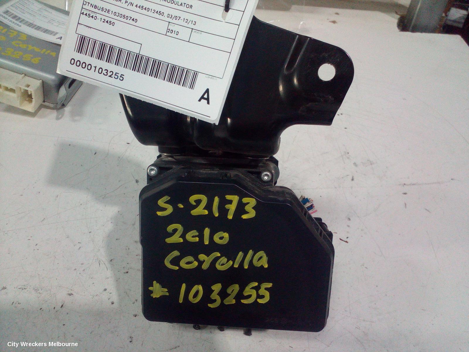 TOYOTA COROLLA ABS PUMP/MODULATOR, ZRE152/20153R, P/N 4454012450, 03/2007 - 12/2013 - Image 1