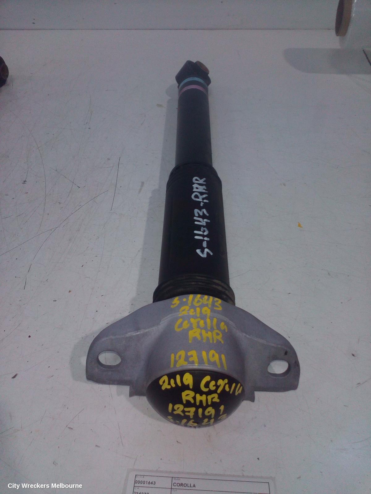 TOYOTA COROLLA RIGHT REAR STRUT, E210, HATCH, NON ZR TYPE, 07/2018 ONWARDS - Image 1