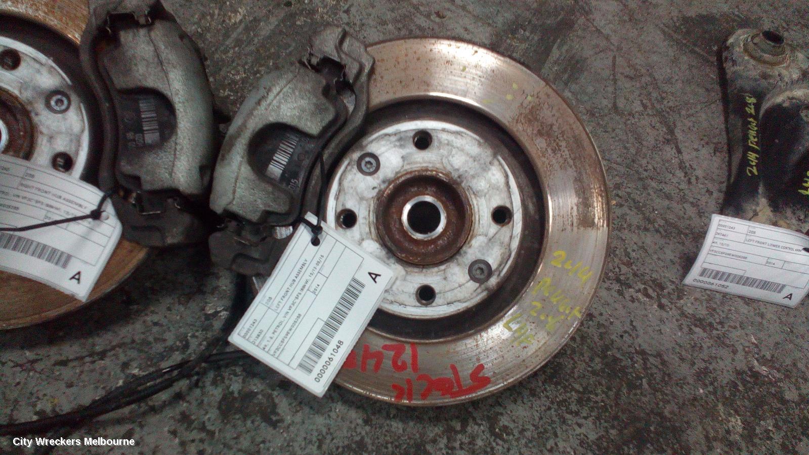 PEUGEOT 208 LEFT FRONT HUB ASSEMBLY, A9, 1.6, PETROL, VIN VF3C*5FS (88KW), 10/2012 - 05/2015 - Image 1