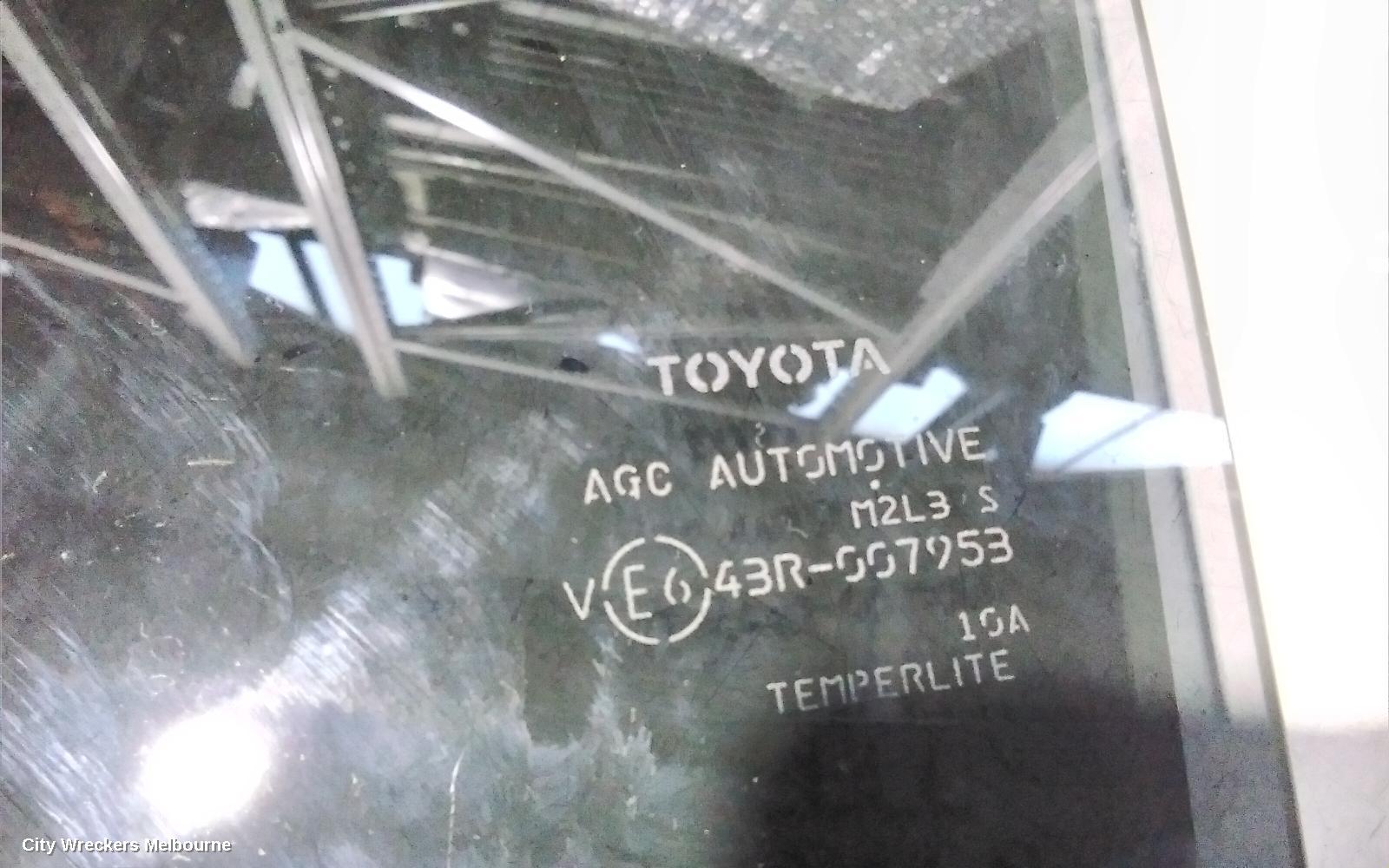 TOYOTA C-HR LEFT REAR DOOR WINDOW, GEN 1, DARK TYPE, 12/2016 ONWARDS - Image 3