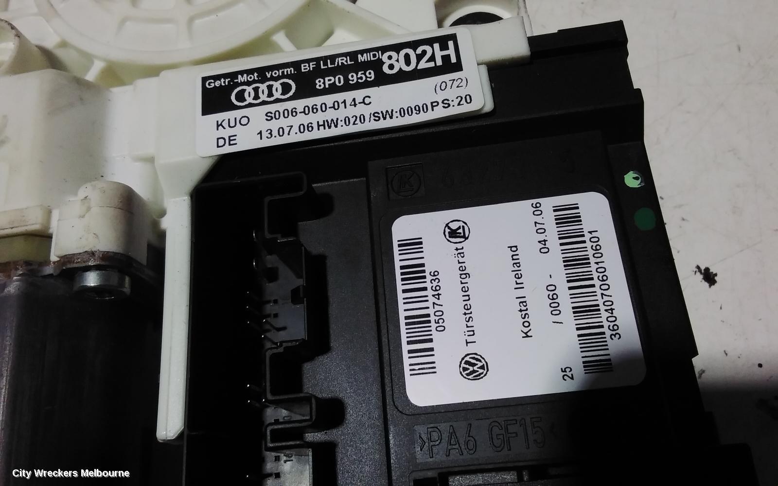AUDI A3 LEFT FRONT WINDOW REG/MOTOR, 8P, 5DR HATCHBACK, 06/2004 - 04/2013 - Image 3
