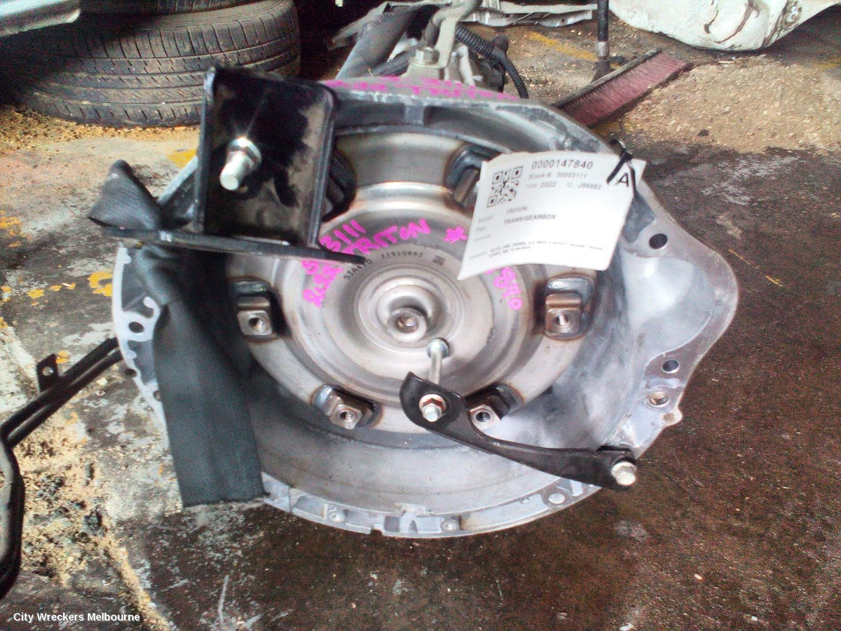 MITSUBISHI TRITON TRANS/GEARBOX, AUTO, 2WD, DIESEL, 2.4, 4N15, 6 SPEED (R6AWH TRANS CODE), MR, 11/2018 - 10/2023 - Image 1