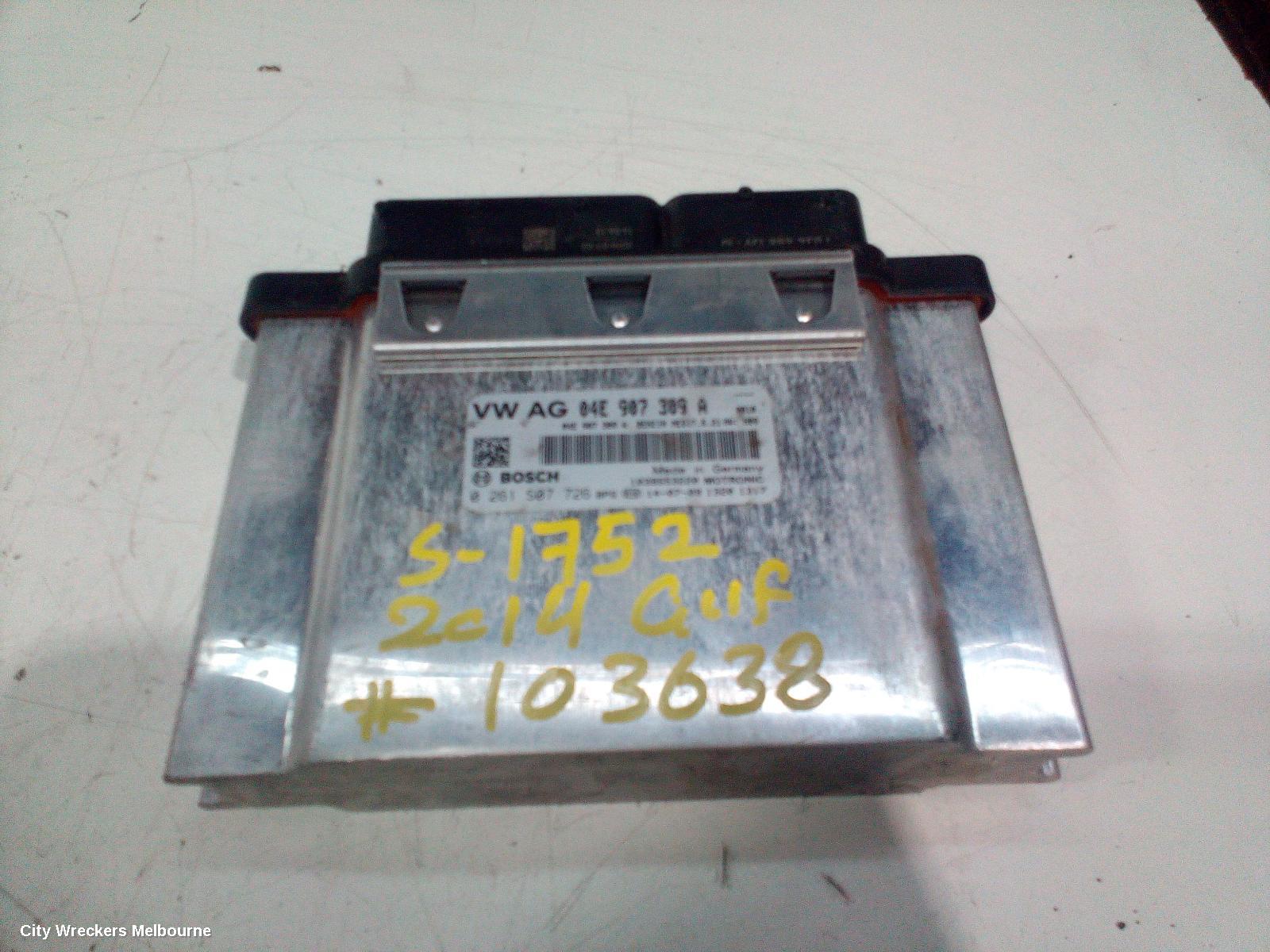 VOLKSWAGEN GOLF ECU, ENGINE ECU, 1.4, PETROL, AUTO, P/N 04E907309A, ECU ONLY, GEN 7, 01/2013 - 08/2020 - Image 1