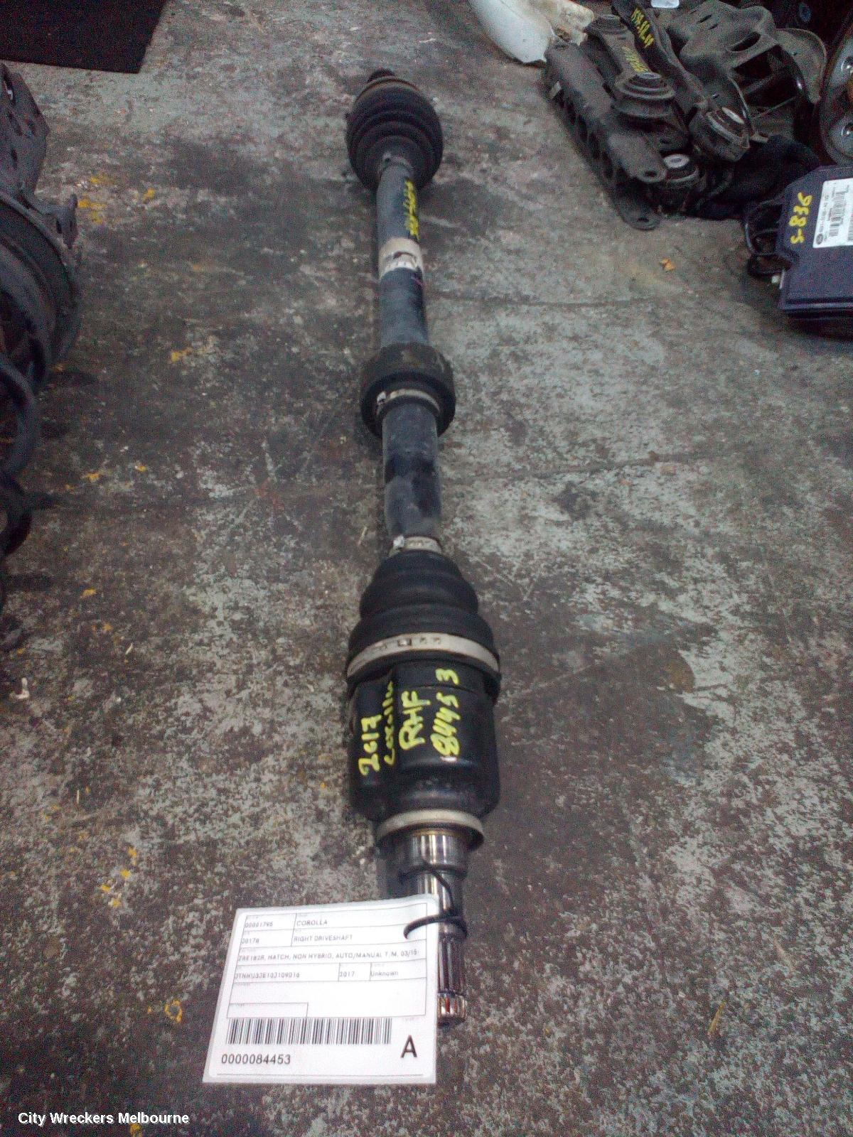 TOYOTA COROLLA RIGHT DRIVESHAFT, ZRE182R, HATCH, NON HYBRID, AUTO/MANUAL T/M, 03/2015 - 06/2018 - Image 1