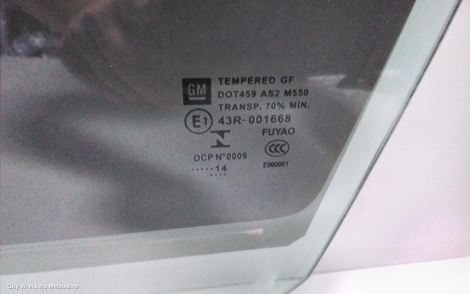 HOLDEN COMMODORE LEFT FRONT DOOR WINDOW, VF, 05/2013 - 12/2017 - Image 2